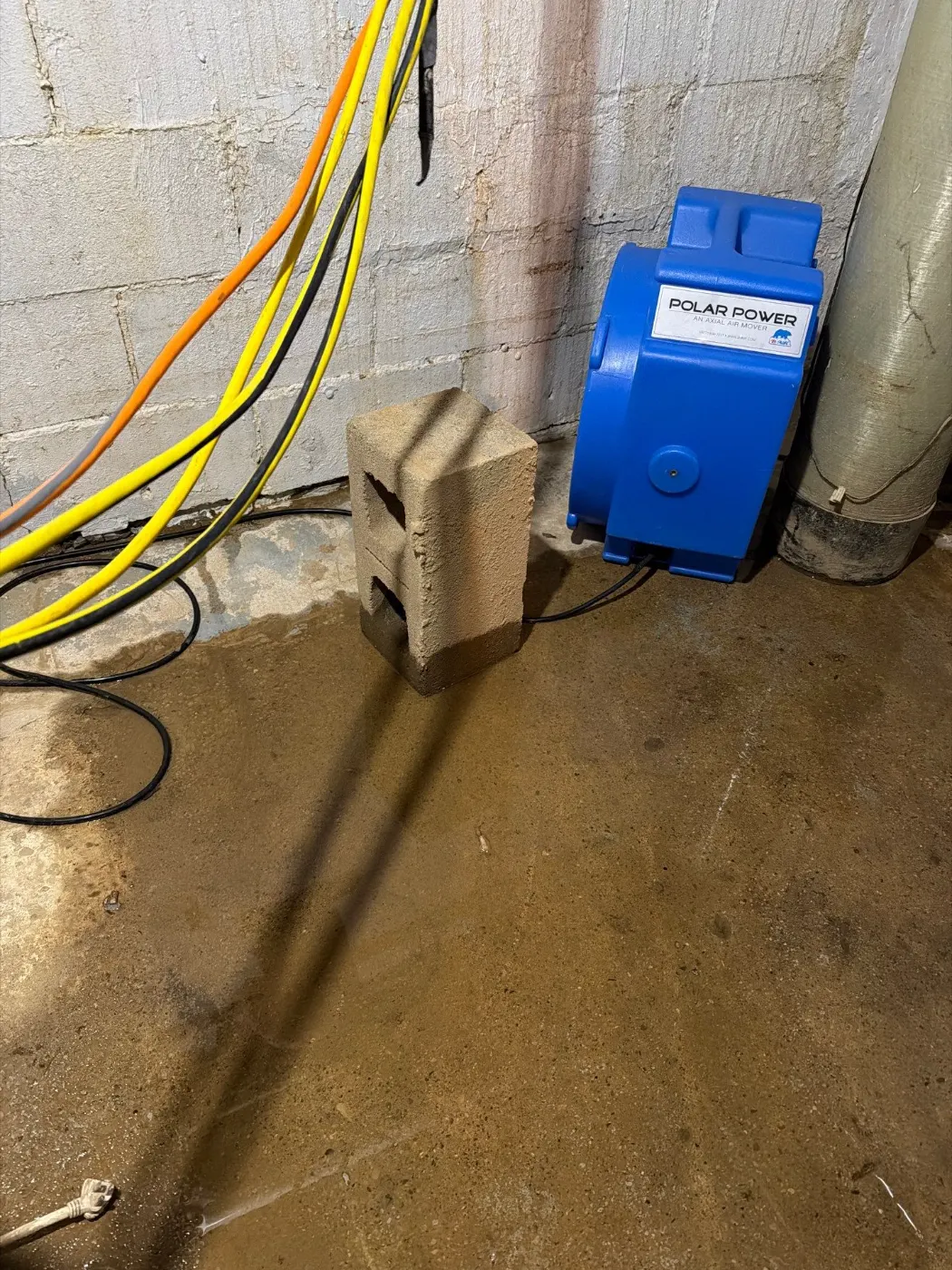 Basement water extraction in Stones Crossing Indiana home